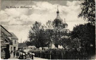 Vawkavysk, Volkovysk, Valkaviskas, Wolkowiysk, Wolkowysk; Die Kirche / church, automobile (tear)