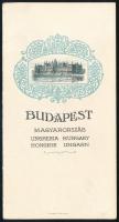 cca 1920-1940 Budapest, ötnyelvű, képekkel illusztrált idegenforgalmi prospektus, 24x15,5 cm