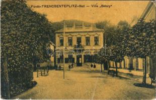 1910 Trencsénteplic, Trencianske Teplice; Villa Bátory. Wertheim Zsigmond kiadása / villa, spa (fa)