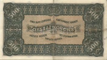 1923. 500K "Magyar Pénzjegy..." T:II-