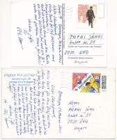 25 db MODERN érdekes sakk képeslap, erotikusak is / 25 modern interesting chess postcards with some ...