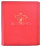 32 db Lottó-Totó gyufacímke, posta logós albumban, 20x17 cm