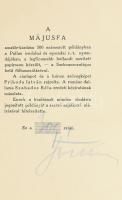 Tóth László: Májusfa. Verses játék egy fölvonásban. Bp., 1923, Pallas, 81+(1) p.+3 t. A címlap és az...