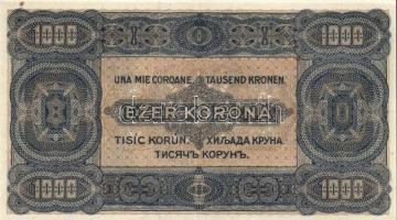 1923. 1000K "Magyar Pénzjegy..." T:II+ Csak egyszer hajtva!