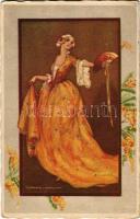 1926 Olasz művészlap, hölgy / Italian art postcard, lady. Degami 872. s: T. Corbella (EK)