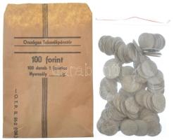 1941-1944. 1P Al (117x) Országos Takarékpénztár - 100 Forint, 100 darab 1 forintos papírzacskóban, a zacskó bélyegzés nélkül T:F oxidáció, porózus  Adamo P6.1