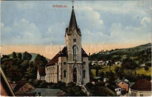 Stájerlak, Steierlak, Stájerlakanina, Steierdorf, Anina; látkép a templommal / general view, church (kis szakadás / small tear)