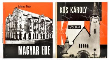 Architektúra sorozat 2 kötete: Bakonyi Tibor: Magyar Ede.; Pál Balázs: Kós Károly.; Bp., 1983-1989, Akadémiai Kiadó. Kiadói kartonált papírkötés.