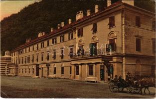 1913 Herkulesfürdő, Herkulesbad, Baile Herculane; Nándor udvar / spa, street view (EK)