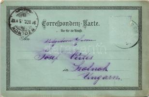 1898 (Vorläufer) Mauthausen, Volksschule, Hauptplatz, Heindl's Gasthof / school, main square, r...