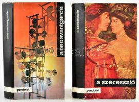 A szecesszió. + A neoavantgarde. Bp., 1977-1981, Gondolat. Fekete-fehér és színes képekkel illusztrálva. Kiadói egészvászon-kötés, kissé sérült kiadói papír védőborítóban.