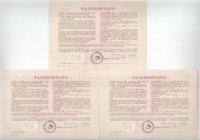 Budapest 1991. "Országos Kárrendezési és Kárpótlási Hivatal" kárpótlási jegye 1000Ft-ról (...