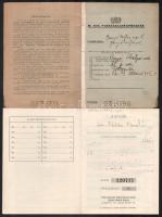 1911-1923-1940-1944 7 db betétkönyv