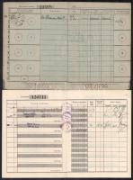 1911-1923-1940-1944 7 db betétkönyv