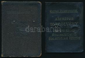 1938-1952 4 db MÁV fényképes arcképes igazolvány