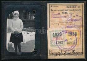 1938-1952 4 db MÁV fényképes arcképes igazolvány