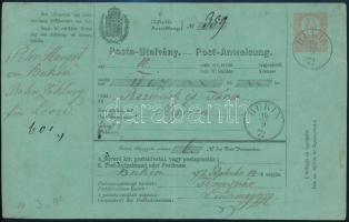 1872 5kr postautalvány "BUKIN" - Szeged