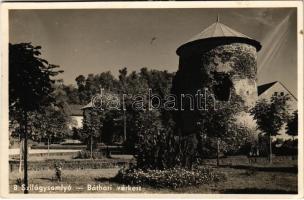 1944 Szilágysomlyó, Simleu Silvaniei; Báthory várkert. Lázár József kiadása / castle park (EK)