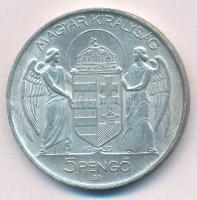 1939. 5P Ag "Horthy balra" T:AU,XF patina, ph, kis karc
Adamo P8.2