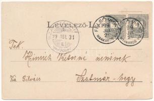 1899 (Vorläufer) Borsa (Máramaros), Puzdrea havas. Mayer és Berger kiadása (EB)