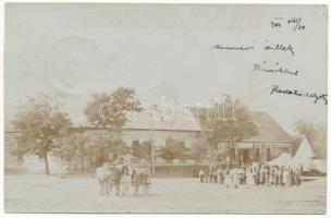 1901 Máslak, Masloc; Fő tér, nagyvendéglő és szálloda, utcakép / main square, street view, restaurant, hotel. photo (EK)