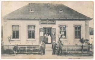 1917 Nagyilonda, Ileanda; Központi vendéglő, engedélyezett kártya árulása / restaurant