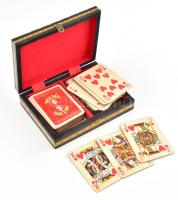 Francia kártya dobozban, 121,5x16,5 cm
