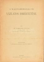 Vargha Gyula: A Magyarbirodalom vázlatos ismertetése. Különlenyomat a Közgazdasági Értesítő 1908. évi 32. számából. Hozzákötve: Vargha, Julius: Die Wirtschaftlichen und Kulturellen Verhältnisse Ungarns. Separatabdruck. Bp., 1908., Pesti Könyvnyomda Rt., 55+75 p. Magyar és német nyelven. Átkötött félvászon-kötésben, az első mű bekötött elülső borítóval, ceruzás bejegyzésekkel.