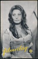 1961-1969 Filmvilág 3 db száma + Film, Színház, Muzsika c. újság egy száma, a címlapokon Sophia Lore...