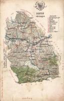 Hunyad county map (b)