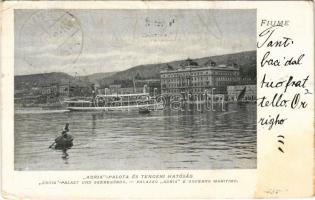 1901 Fiume, Rijeka; Adria Palota és Tengeri Hatóság / Palazzo Adria e Governo Maritimo / maritime government (EK)