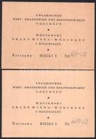 1941 Varsó, értékésítési engedély magyar vegyesboltt részére, német és lengyel nyelven, náci német é...