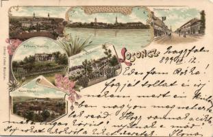 1899 Losonc litho with military barrack