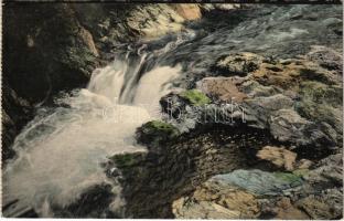 1913 Herkulesfürdő, Baile Herculane; Vízesés / Wasserfall / waterfall (EK)
