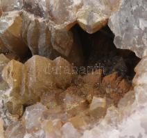 Ametiszt & füstkvarc geóda Németország 14x10x7 cm