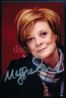 Maggie Smith (1934-) színésznő aláírása fotón