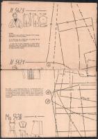 1954 Divat és Textil IV. évf. 3. sz., képekkel gazdagon illusztrált, szabásminta-mellékletekkel, sér...