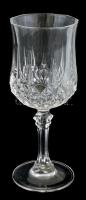 12 db talpas boros kristály pohár, hibátlan, m: 16 cm