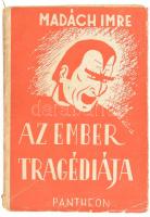 Madách Imre: Az ember tragédiája. Bp., Pantheon. Kiadói illusztrált papírkötés, kissé szakadt, kissé foltos borítóval.