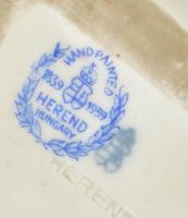 Herendi népviseletes lány, kézzel festett, jelzett (Csapváry Károly), kis kopásokkal, m:30 cm