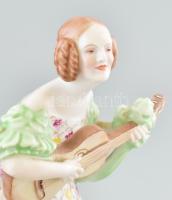 Herendi Déryné, kézzel festett, jelzett, hibátlan, m: 21 cm