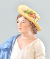 Herendi pásztorfiú, kézzel festett, jelzett, hibátlan, m: 26 cm, ritka!