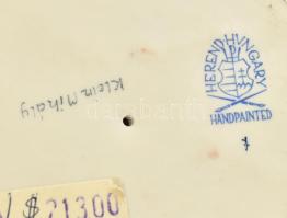 Herendi pásztorfiú, kézzel festett, jelzett, hibátlan, m: 26 cm, ritka!