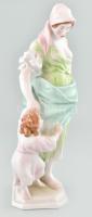 Herend anya gyermekével, jelzett, hibátlan, m: 27,5 cm
