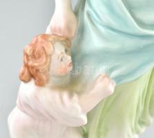 Herend anya gyermekével, jelzett, hibátlan, m: 27,5 cm