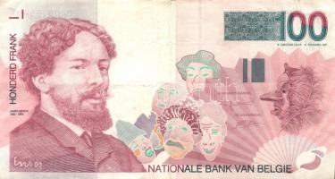 Belgium 1995-2001. 100Fr T:II/III