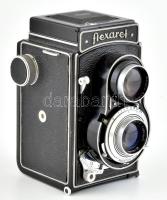 Meopta Flexaret IV.a 6x6 cm/24x36 mm kamera Belar 1:3,5/80 mm objektívvel jó állapotban, működik