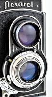 Meopta Flexaret IV.a 6x6 cm/24x36 mm kamera Belar 1:3,5/80 mm objektívvel jó állapotban, működik