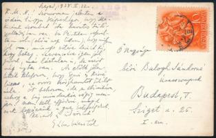 1938 Erdélyi bál Szegeden, megírt fotólap, 9×13 cm