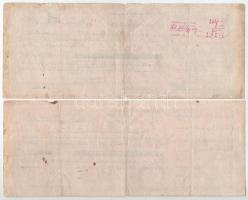 1922-1936. 7db-os váltó tétel, mind kitöltött, bélyegzésekkel néhány darabon illetékbélyegek T:F